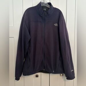 The North Face Men's Full Zip Black Windwall Fleece Performance Jacket Size L